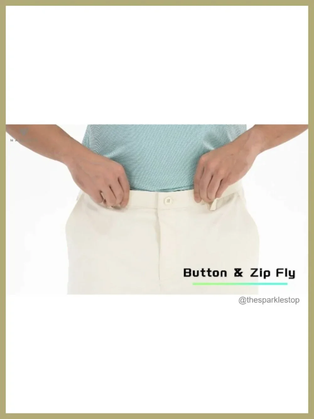 Men's Golf Pants Quick Dry Stretch 5 Pockets Water-Resistant